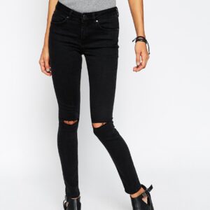 Skinny Mid Rise Jeans