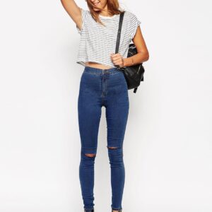 Rivington High Waist Denim Jeggings