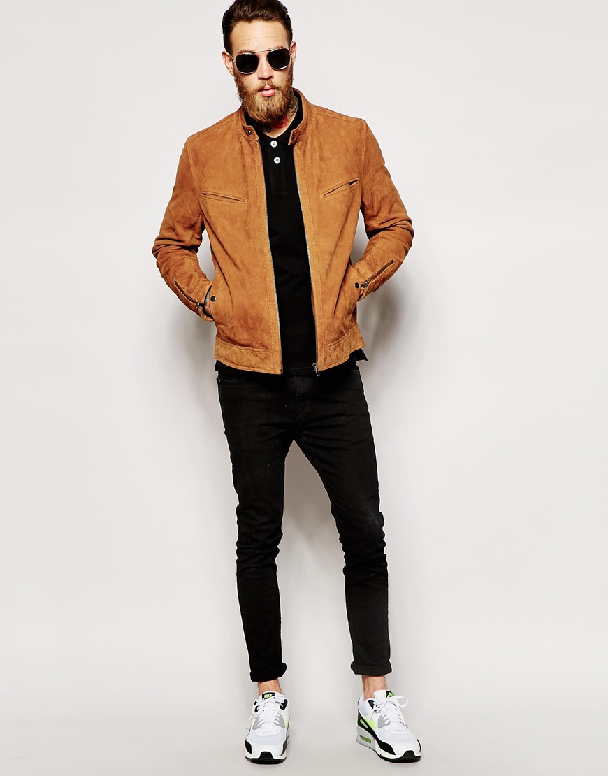 Suede Biker Jacket - Image 3